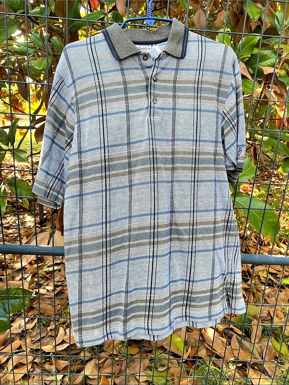 Vintage Grand Slam Penguin Men's Striped Polo Shirt Size Medium